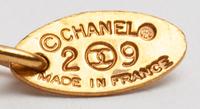 Chanel Chain Necklace With Logo Pendent, 1990s