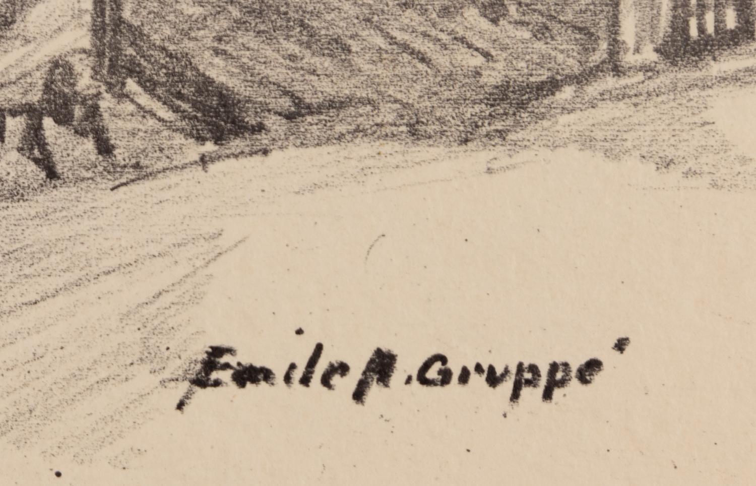 A group of six American prints (Emile Gruppe, Country Scene with Houses ; Nathan Margolies, Cornhuskers ; Leo Meissner, Jeter Spivey's Place ; Darwin Musselman, Going Home ; Thomas Nason, Haystacks ; Julius Tanzer, New England Yard )