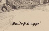A group of six American prints (Emile Gruppe, Country Scene with Houses ; Nathan Margolies, Cornhuskers ; Leo Meissner, Jeter Spivey's Place ; Darwin Musselman, Going Home ; Thomas Nason, Haystacks ; Julius Tanzer, New England Yard )
