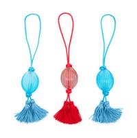 Lalique, , three Nerita glass tassels, each in the original box