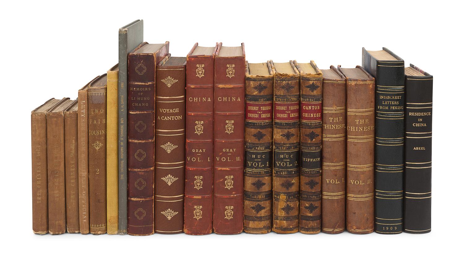 [CHINA -- TRAVEL & EXPLORATION]. A group of 13 works in 18 volumes, including: