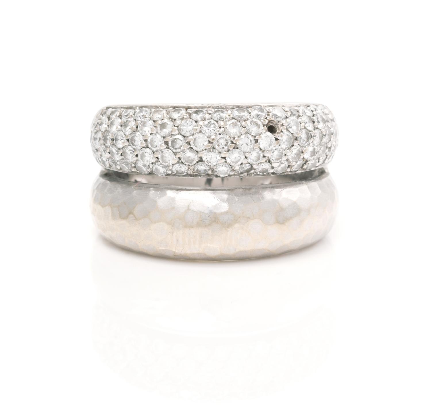 An 18 Karat White Gold and Diamond Ring, H. Stern, 8.00 dwts.