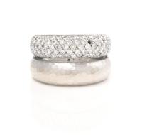 An 18 Karat White Gold and Diamond Ring, H. Stern, 8.00 dwts.