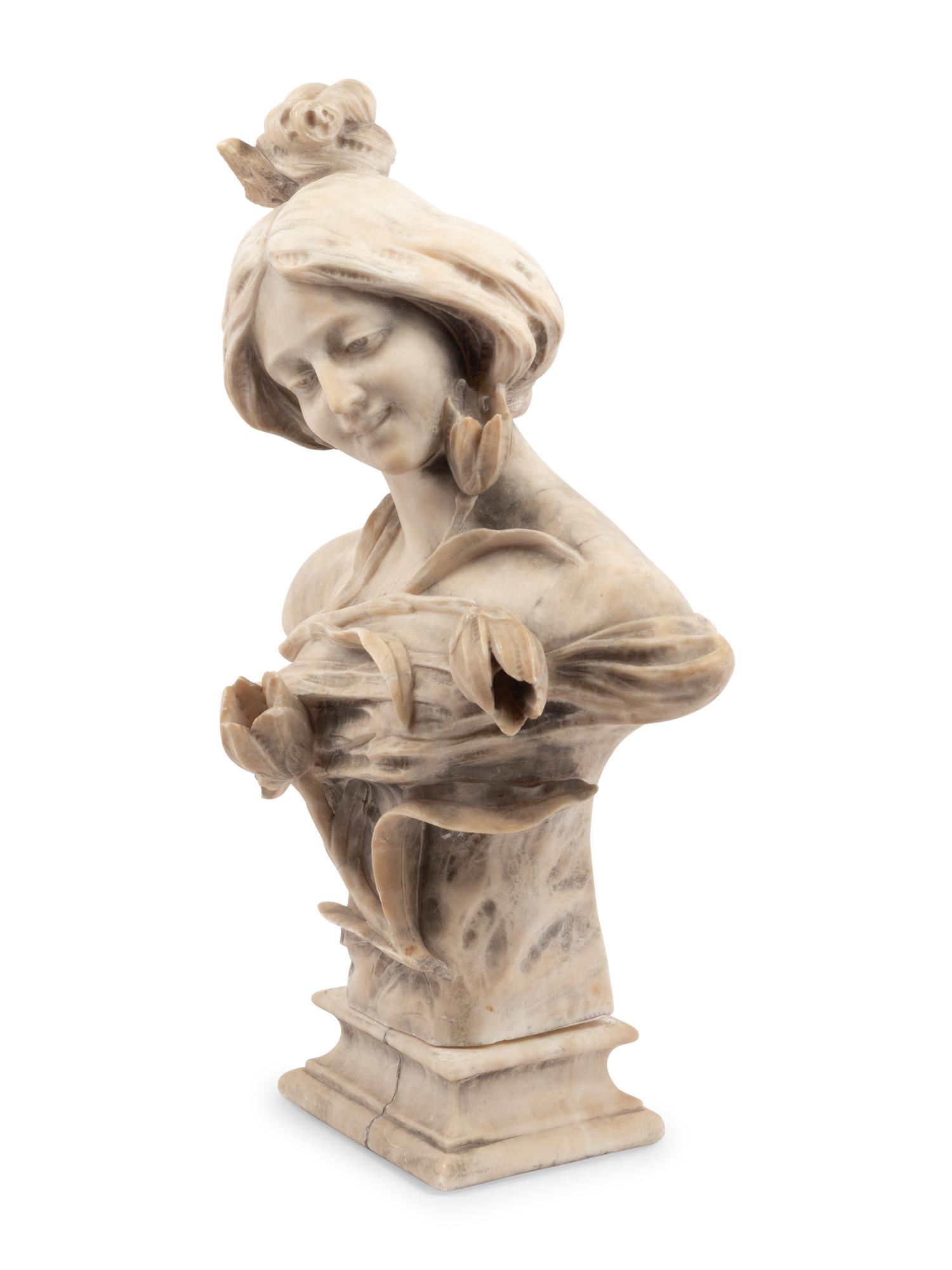 An Italian Alabaster Bust