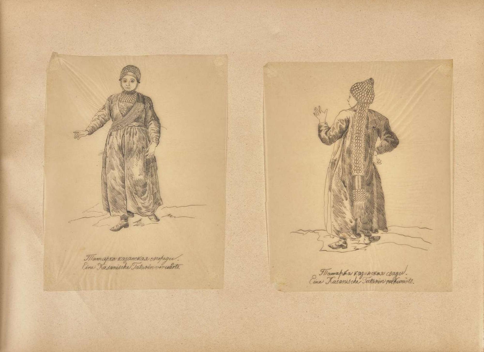 [Travel & Exploration] [Russia] Album of Original Illustrations of Russian Dress