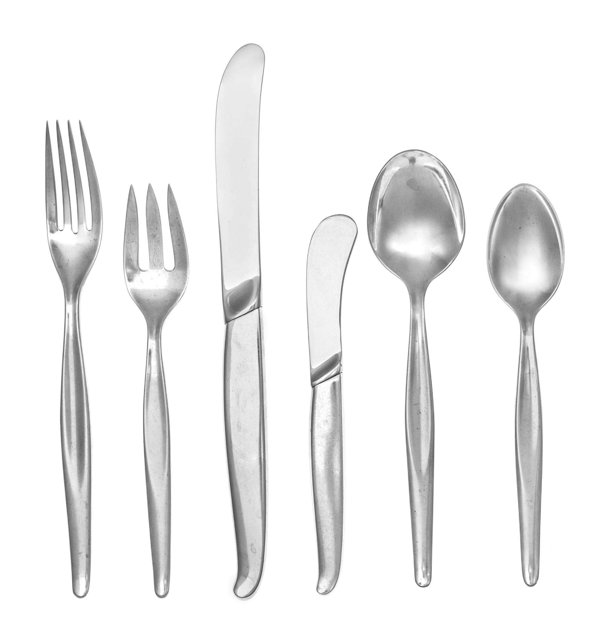 An American Silver Flatware Service