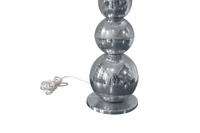 A Mid Century Glass Table Lamp 6.5" W x 6.5" D x 21" H (width and depth are of the base, not shade) — United States, Mid-20th Century