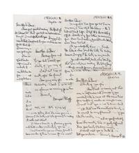 O'KEEFFE, Georgia (1887-1986). A group of 9 letters to Jean Ledoux, 1944-1951.