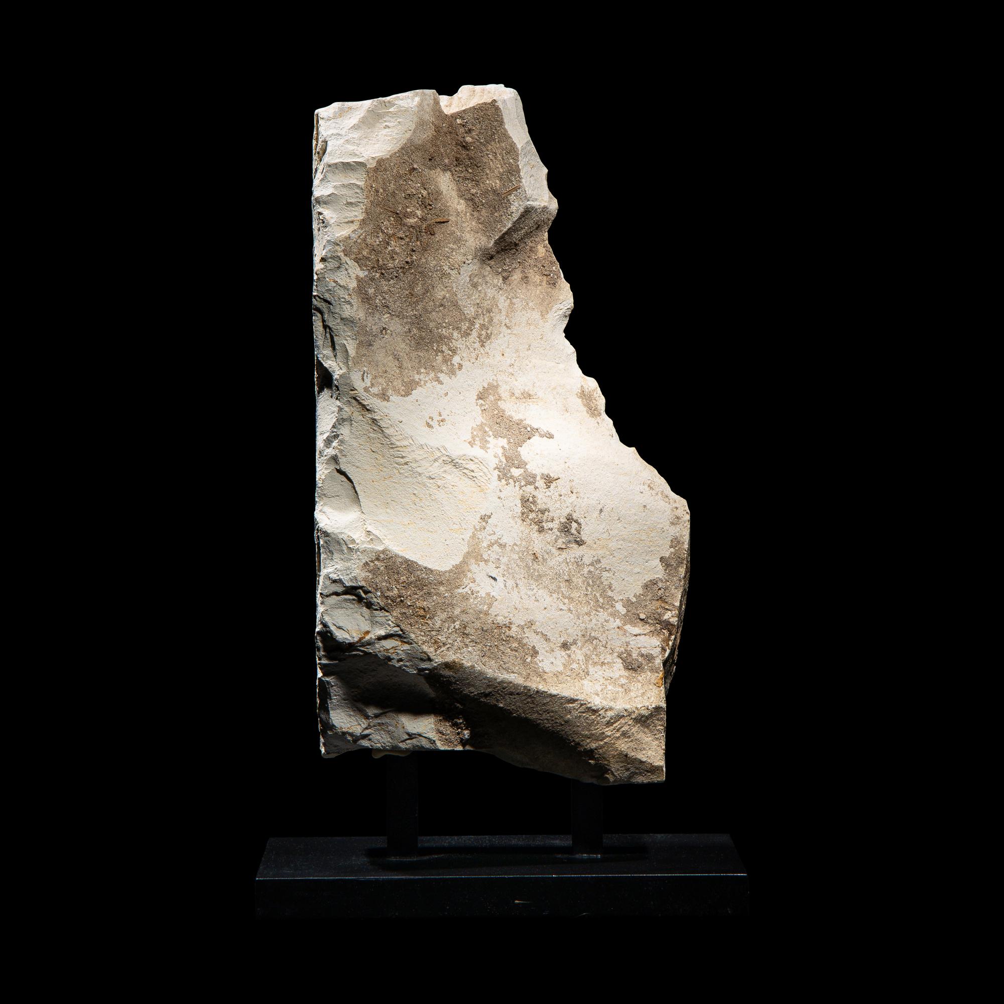 An Egyptian Painted Limestone Relief Fragment