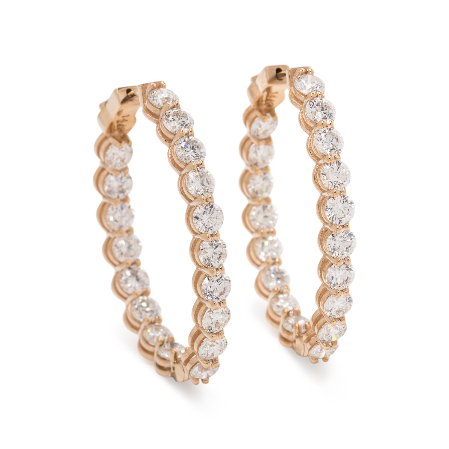 DIAMOND HOOP EARRINGS