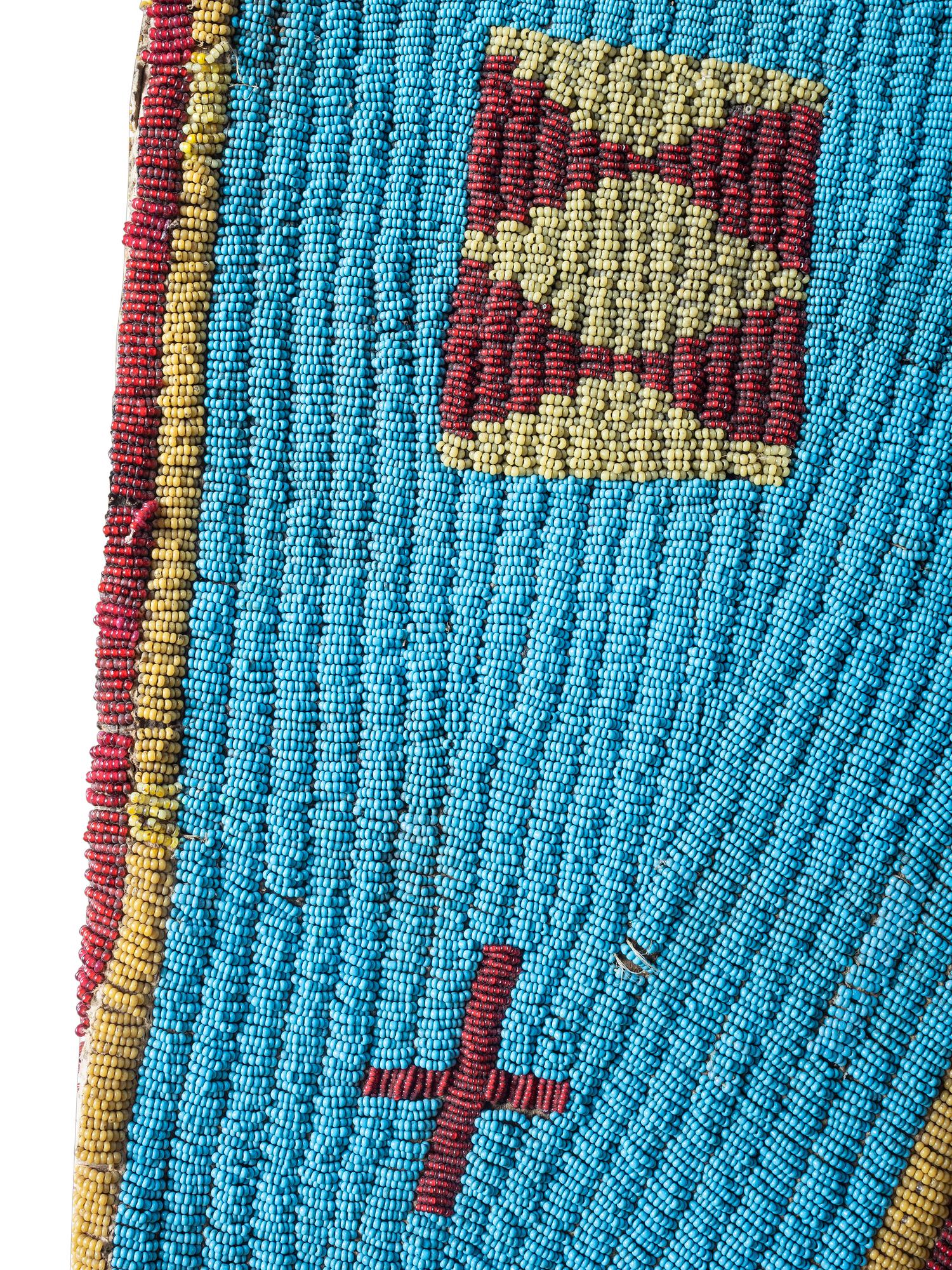 Sioux Beaded Buffalo Hide Dress Yoke