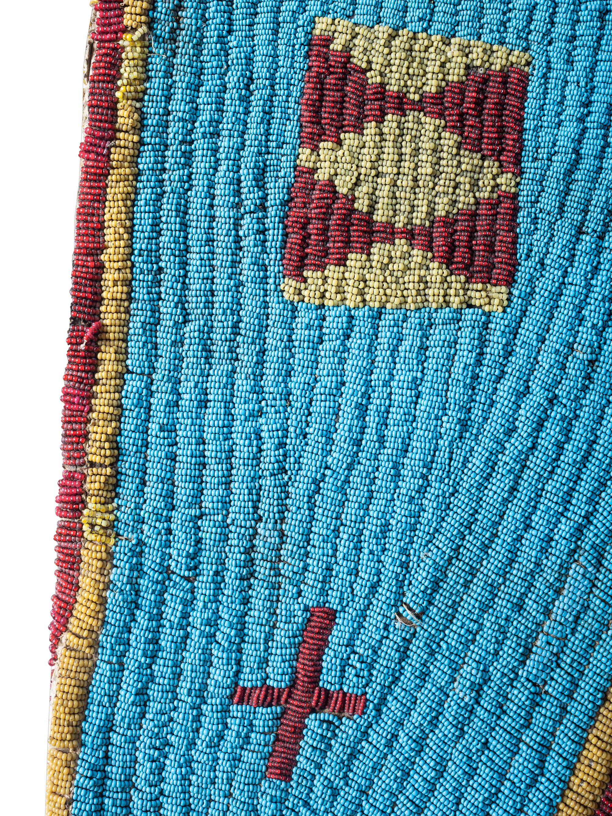 Sioux Beaded Buffalo Hide Dress Yoke