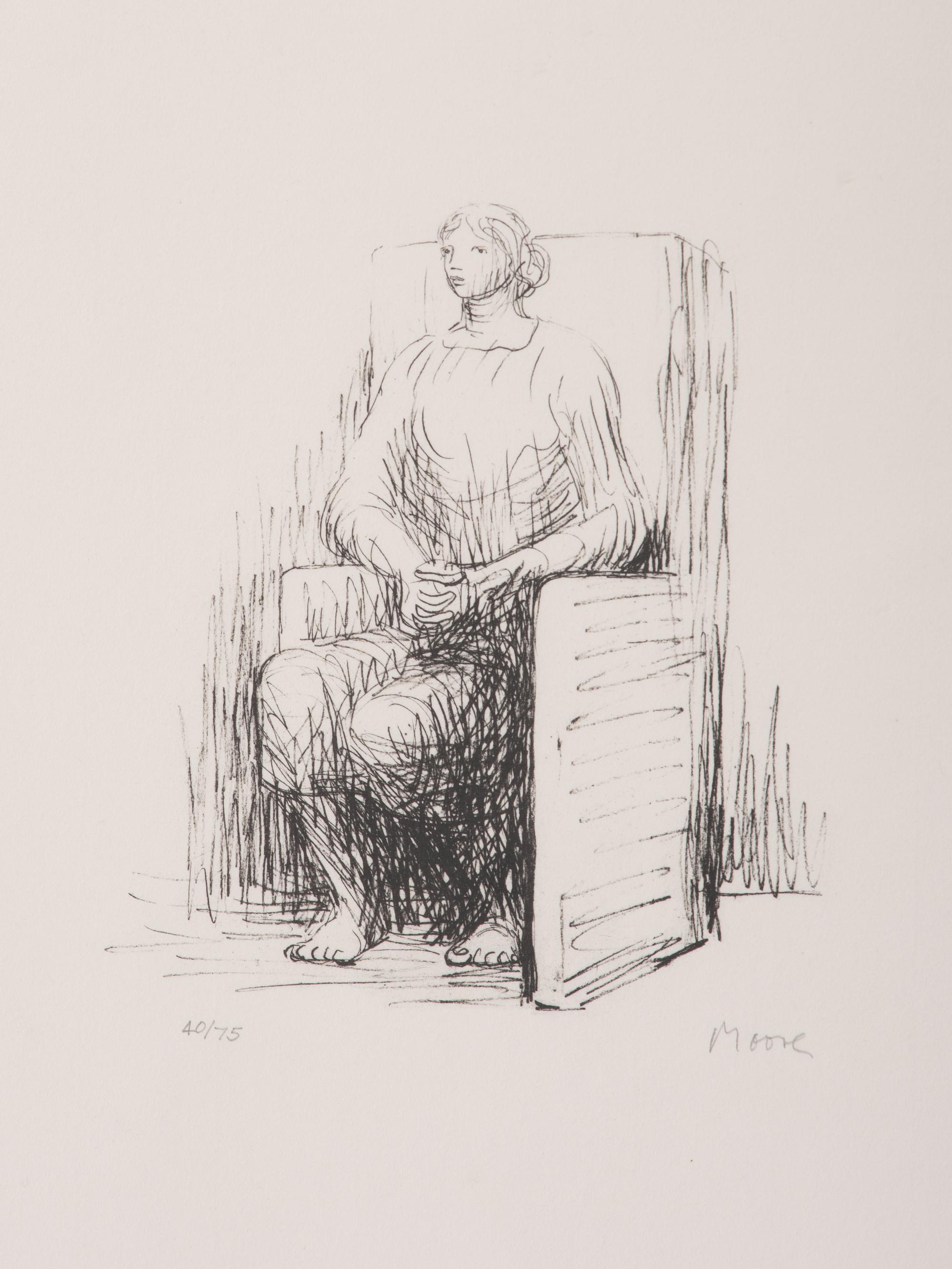 Seated Woman in Armchair