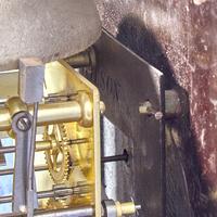 A Federal Brass-Mounted, Inlaid and Pierced Mahogany Tall Case Clock