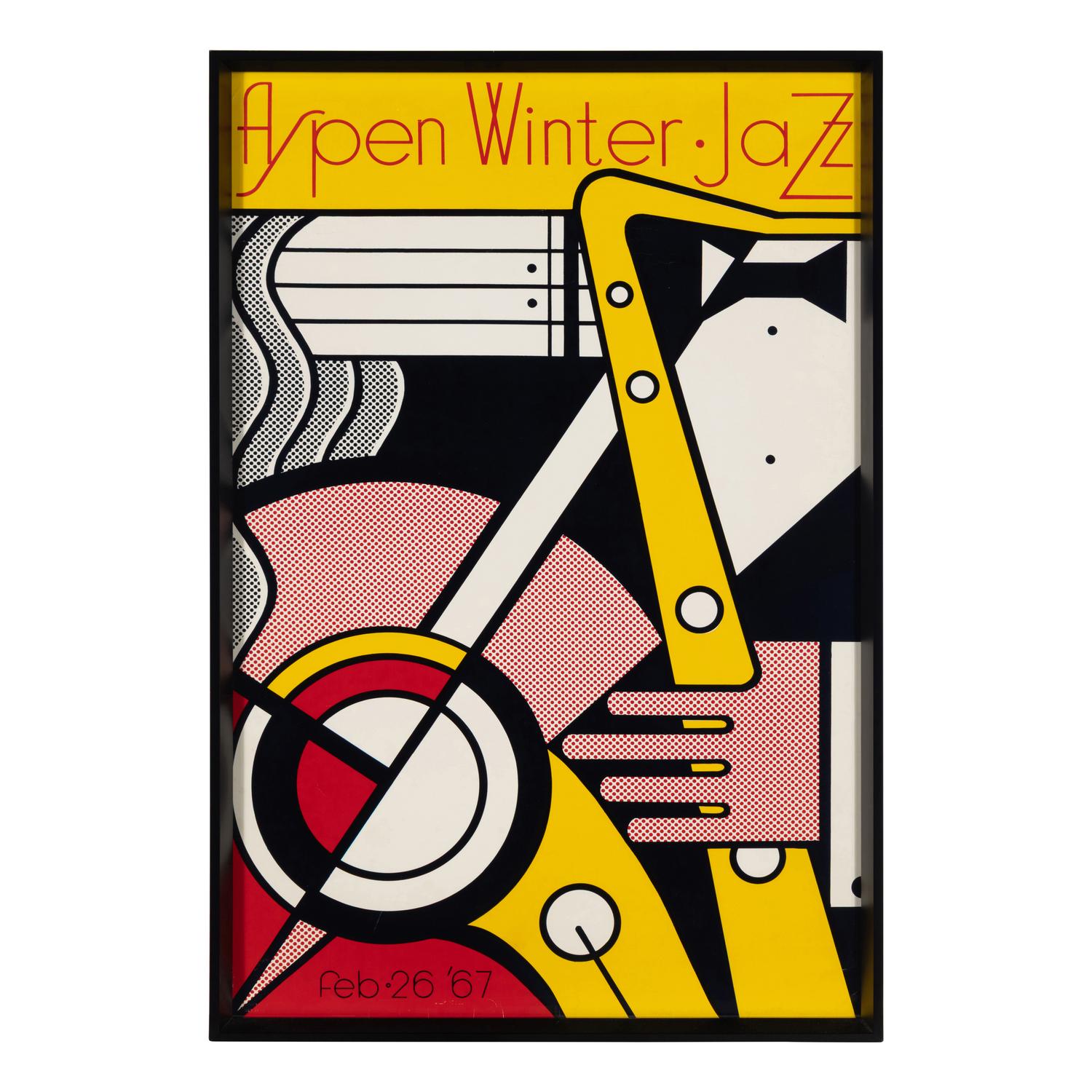 Roy Lichtenstein (American, 1923-1997) — Aspen Winter Jazz Poster, 1967