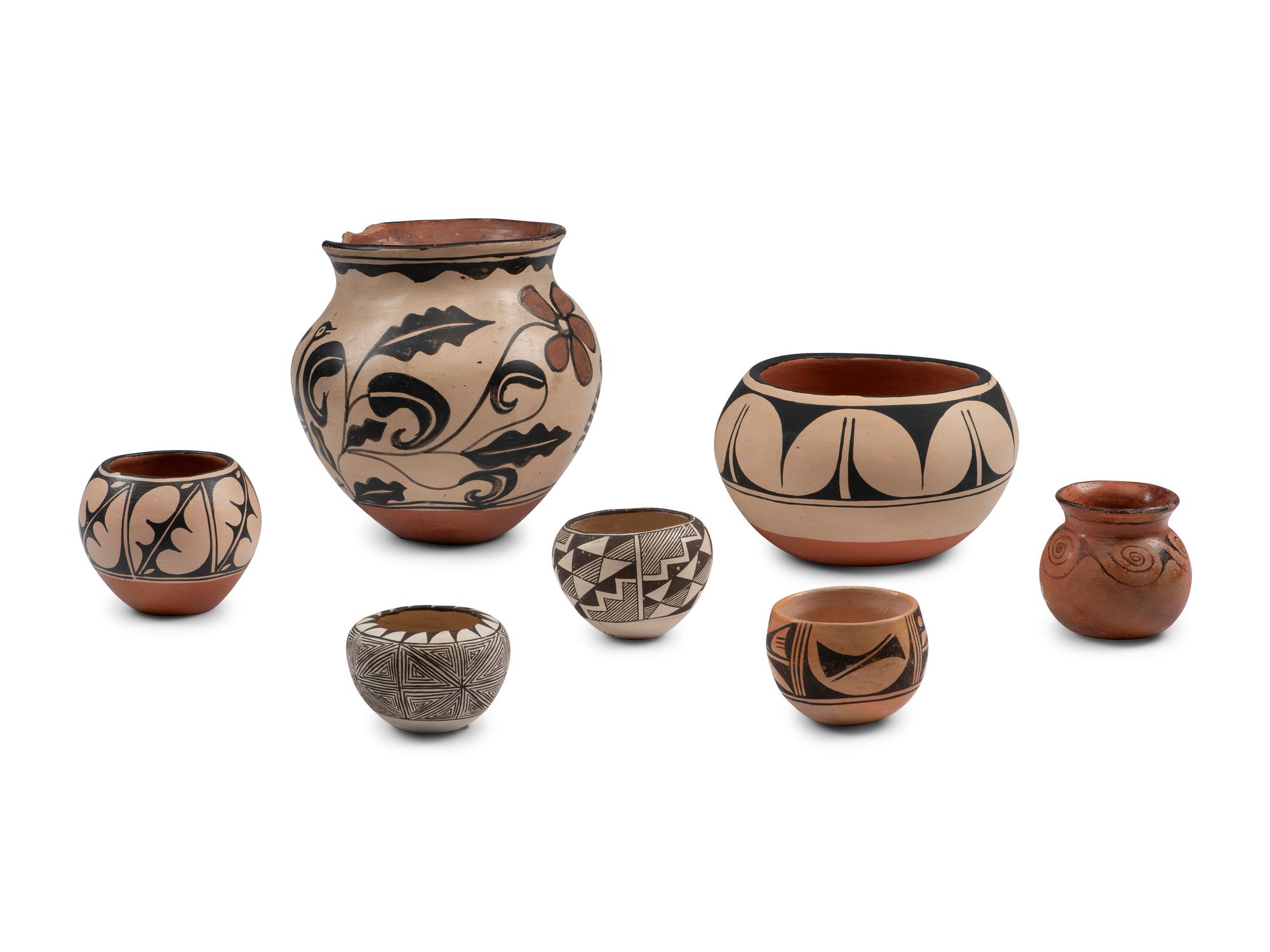 Collection of Pueblo Pottery