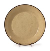 A Chinese Ding -Type Porcelain Plate