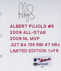 An Albert Pujols Signed Autograph St. Louis Cardinals Jersey (Mounted Memories Hologram)