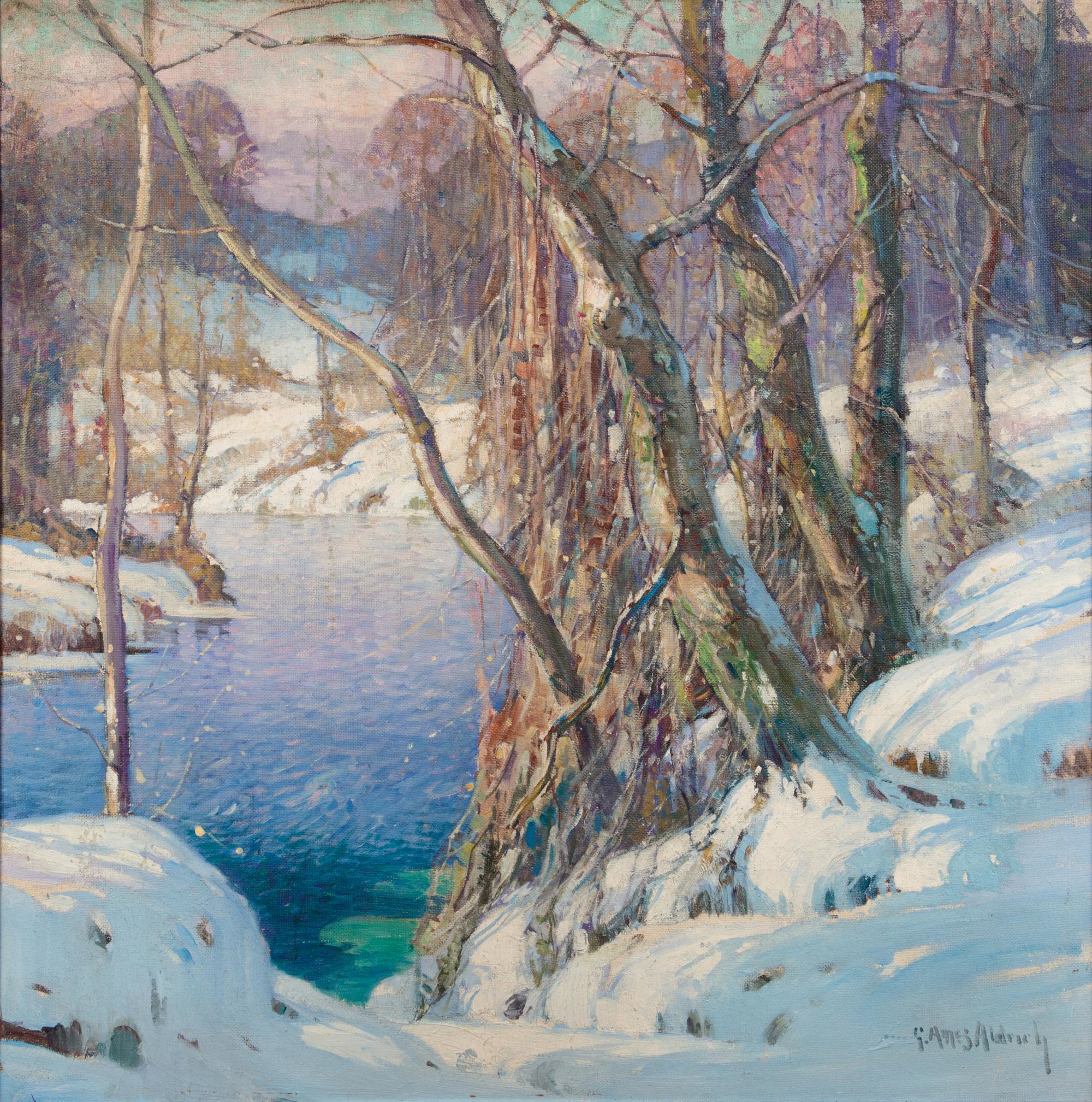 Winter Landscape with River
