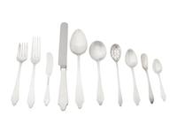 A Tiffany and Co. Clinton Silver Flatware Service