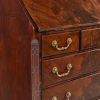 A George II Highly Figured Mahogany Slant-Front Bureau