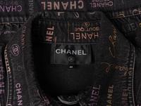 Chanel, Logo-Print Denim Jacket