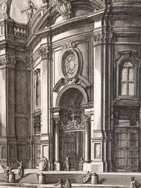 Veduta della Facciata della Basilica di S. Croce in Gerusalemme (from Vedute di Roma)