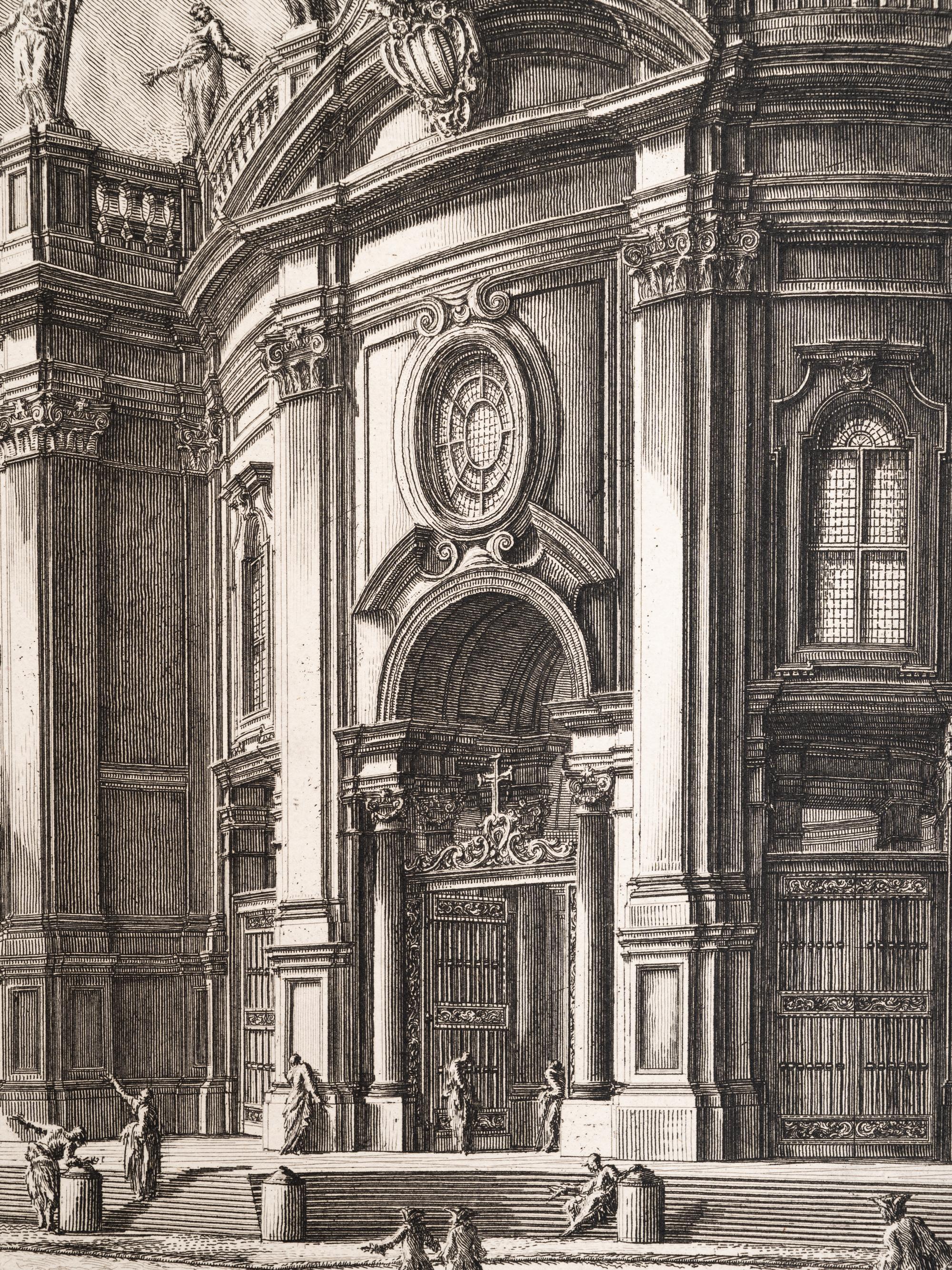 Veduta della Facciata della Basilica di S. Croce in Gerusalemme (from Vedute di Roma)