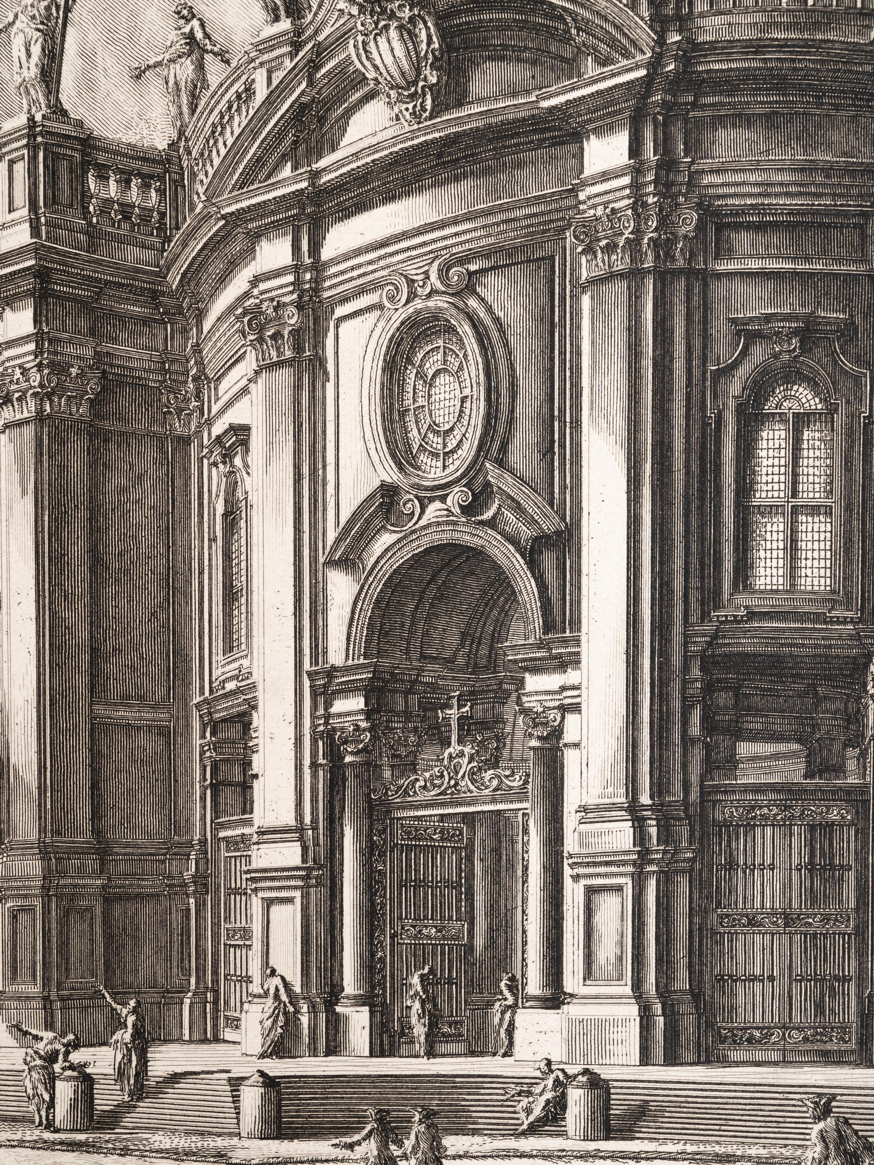 Veduta della Facciata della Basilica di S. Croce in Gerusalemme (from Vedute di Roma)