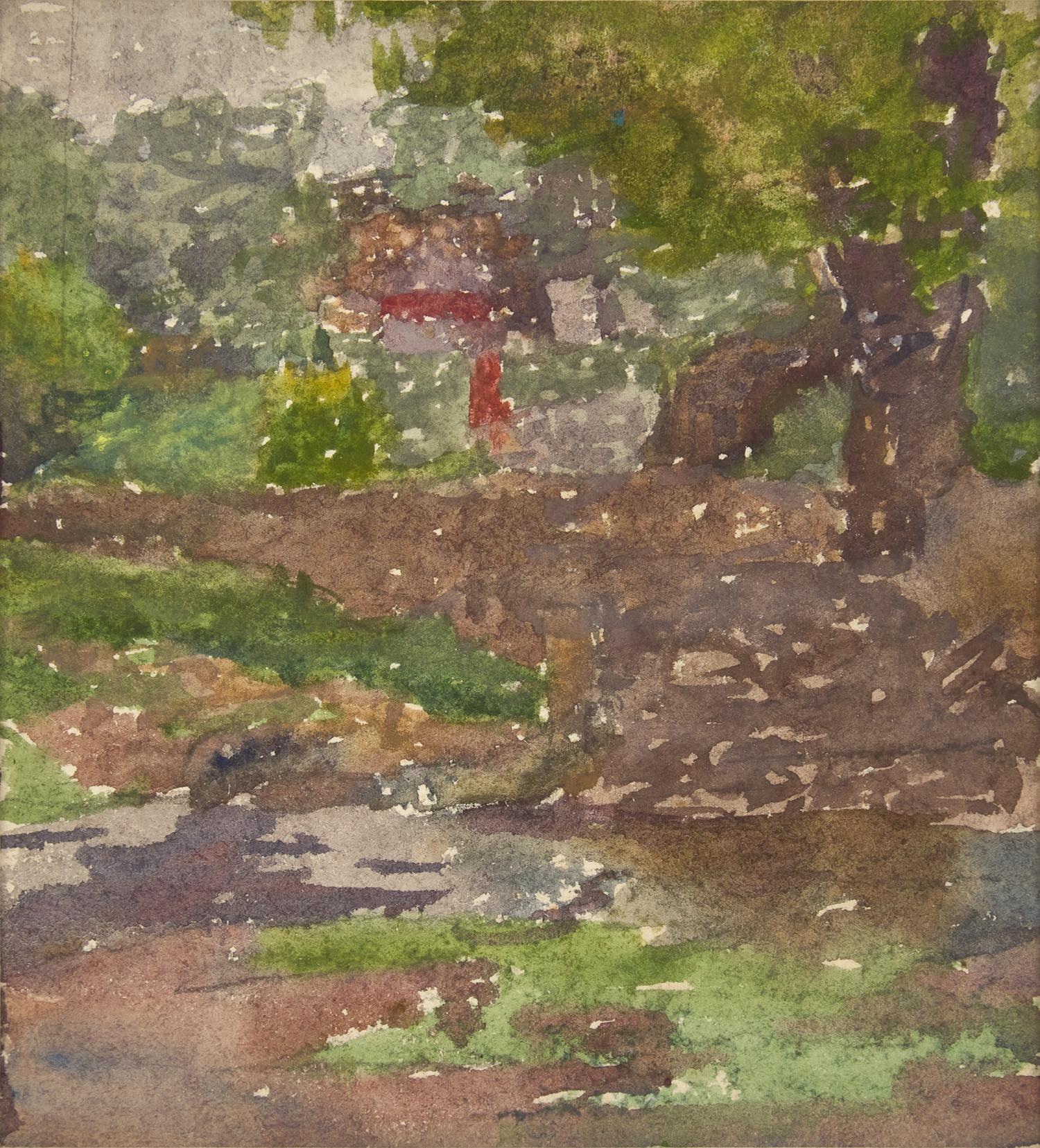 The Stream; with House in the Woods (A Double-Sided Work)