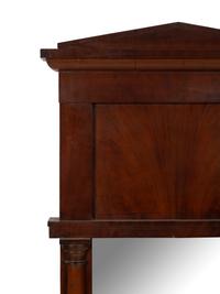An Empire Style Mahogany Pier Mirror