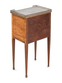 A Louis XVI Style Faux Book-Front Side Table