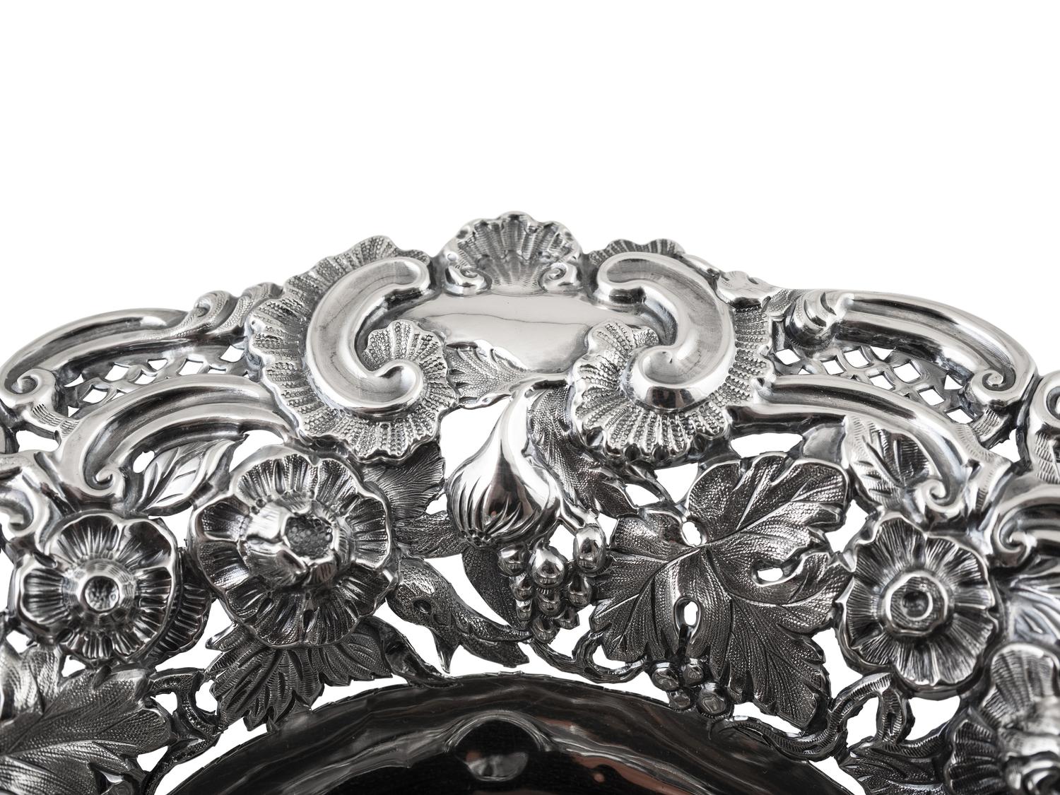 A Victorian Repousse Silver Bowl