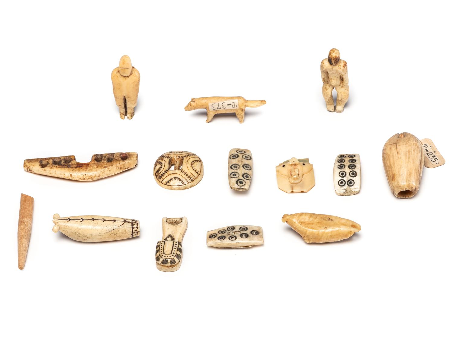 Inupiat Decorated Buttons, Toggles, and Figures