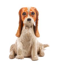 A Ceramic Cavalier King Charles Spaniel Height 10 1/4 inches. — Delores Burkholder
