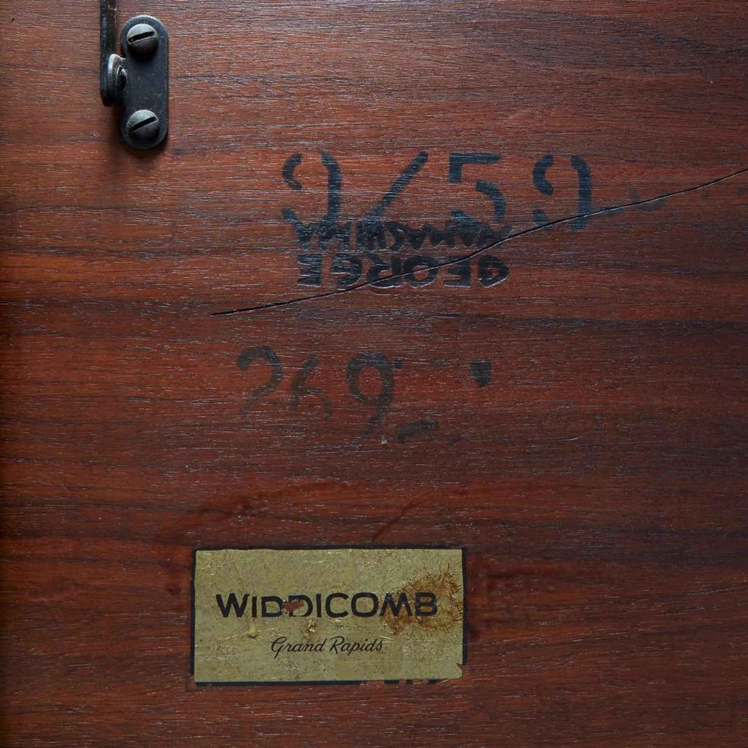 George Nakashima (American, 1905-1990) "Origins" Dining Table With Drop-Leaf, Model No. 269, Widdicomb, Grand Rapids, MI, circa 1960