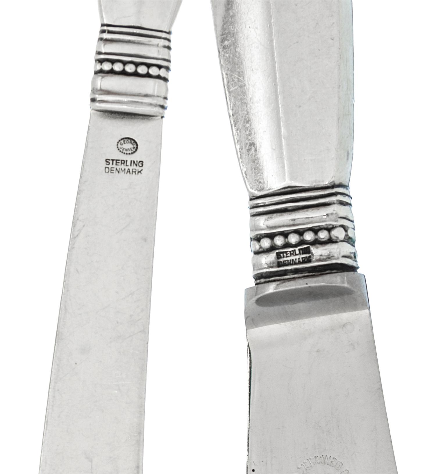 A Georg Jensen Silver Flatware Service