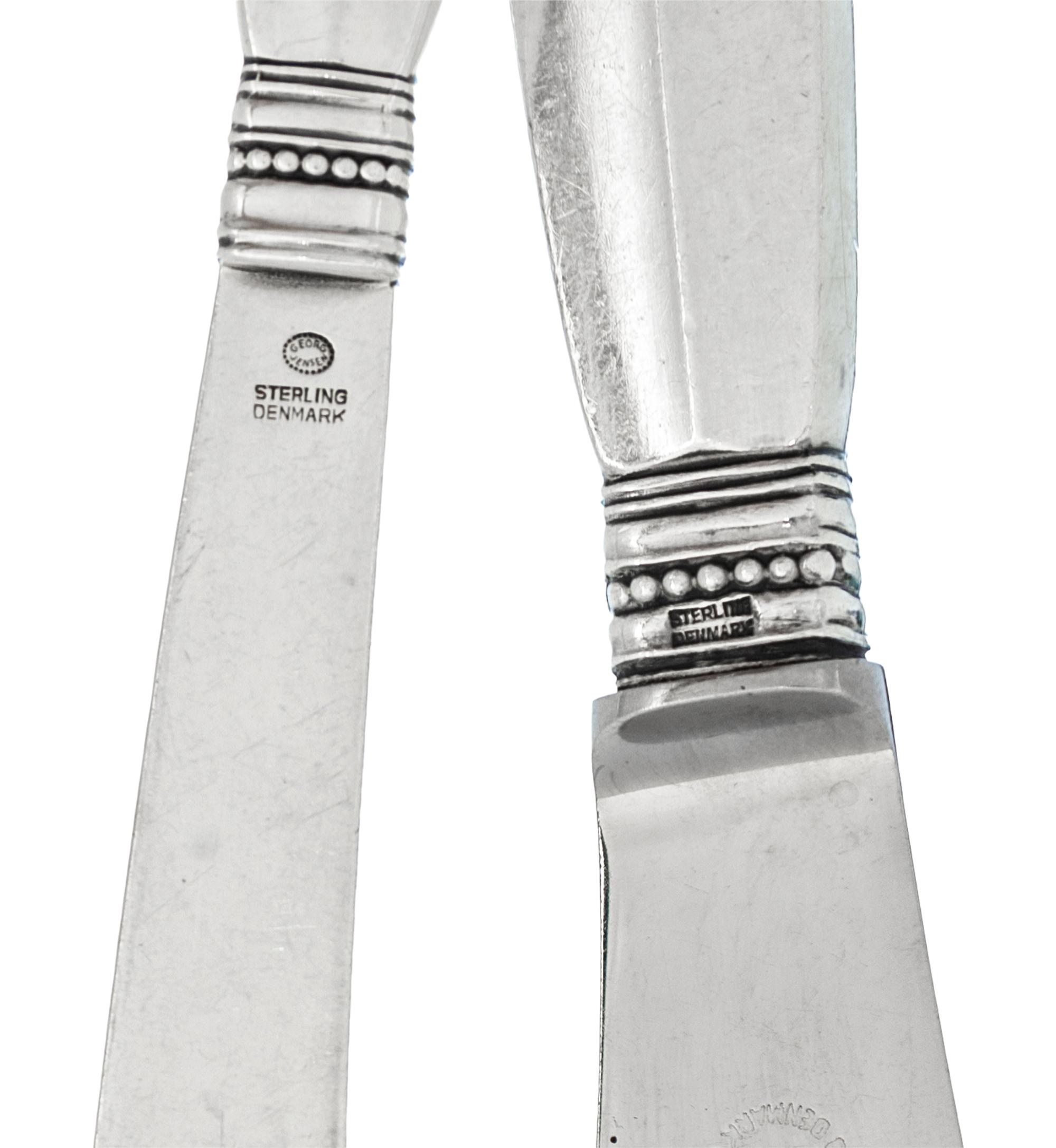 A Georg Jensen Silver Flatware Service