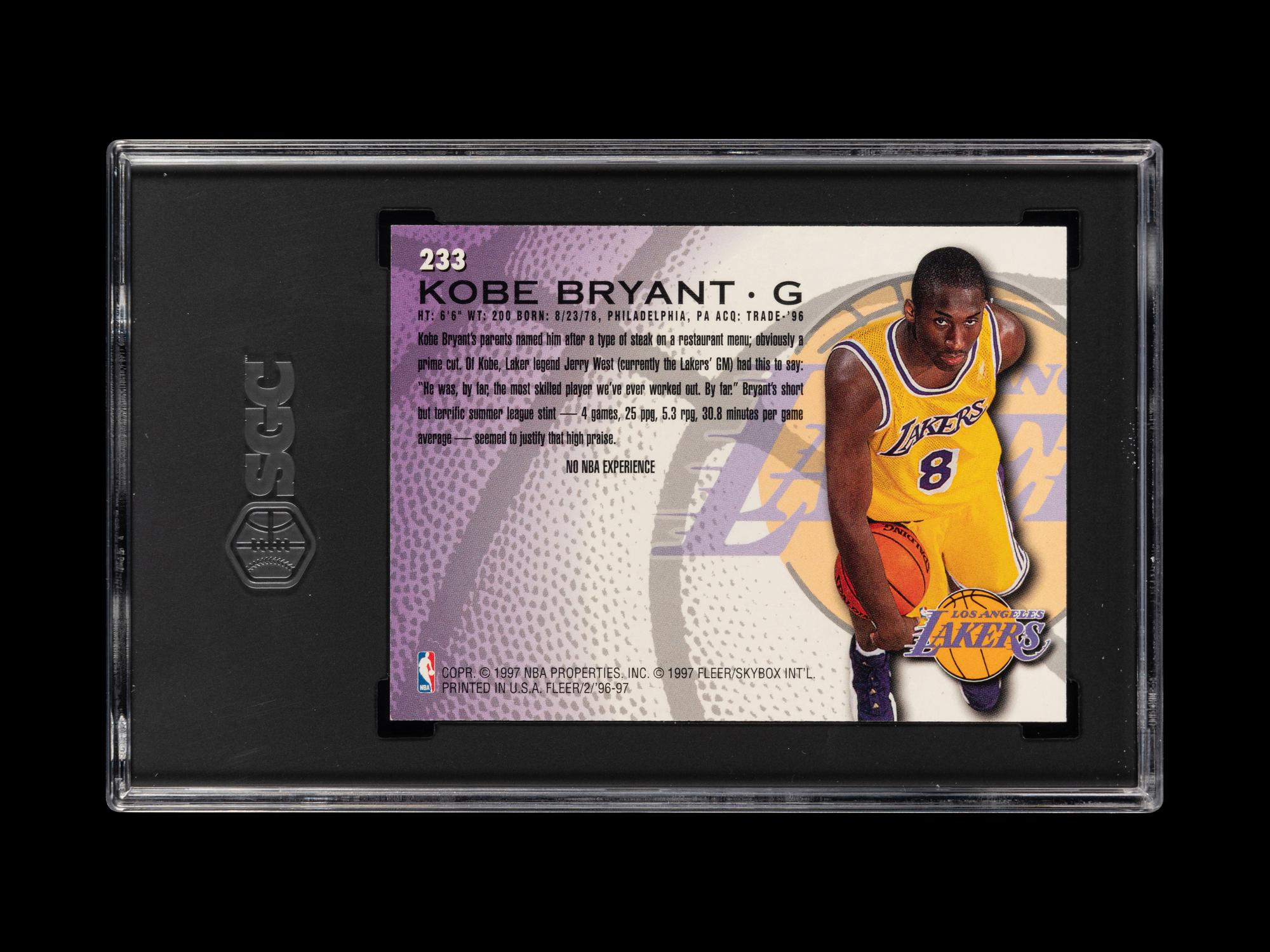 A Group of 1996-97 Fleer Kobe Bryant Rookie Basketball Cards,