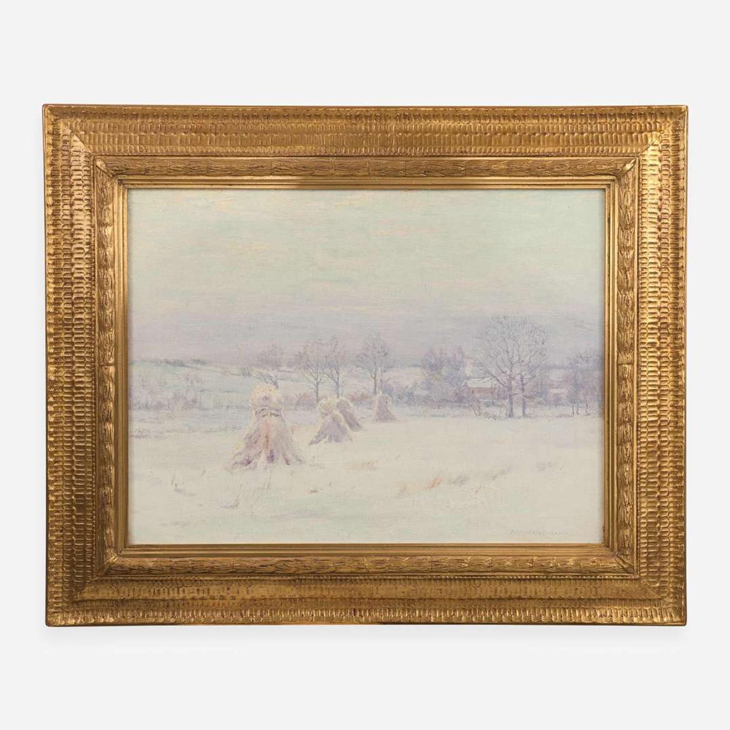 Charles Warren Eaton (American, 1857-1937) Wintry Fields
