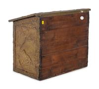 A Victorian Brass Kindling Box