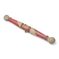 A Painted Wood Barber Pole