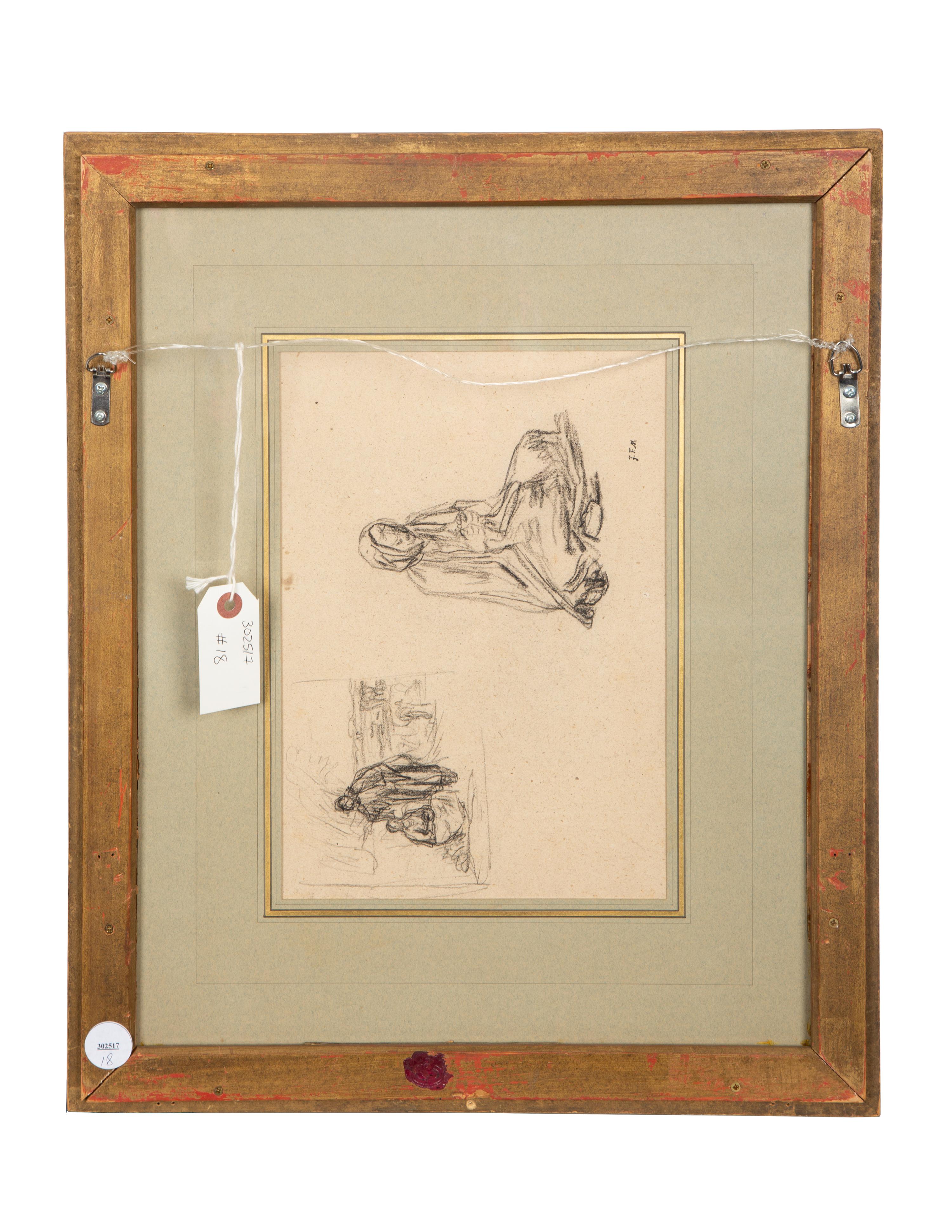 Jeune Femme aux Trois Enfants and Études des figures (a double-sided drawing)