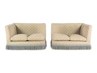 A Custom Two-Piece Banquette Sofa
