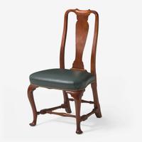 A Queen Anne carved mahogany balloon-seat side chair Boston, MA, circa 1750