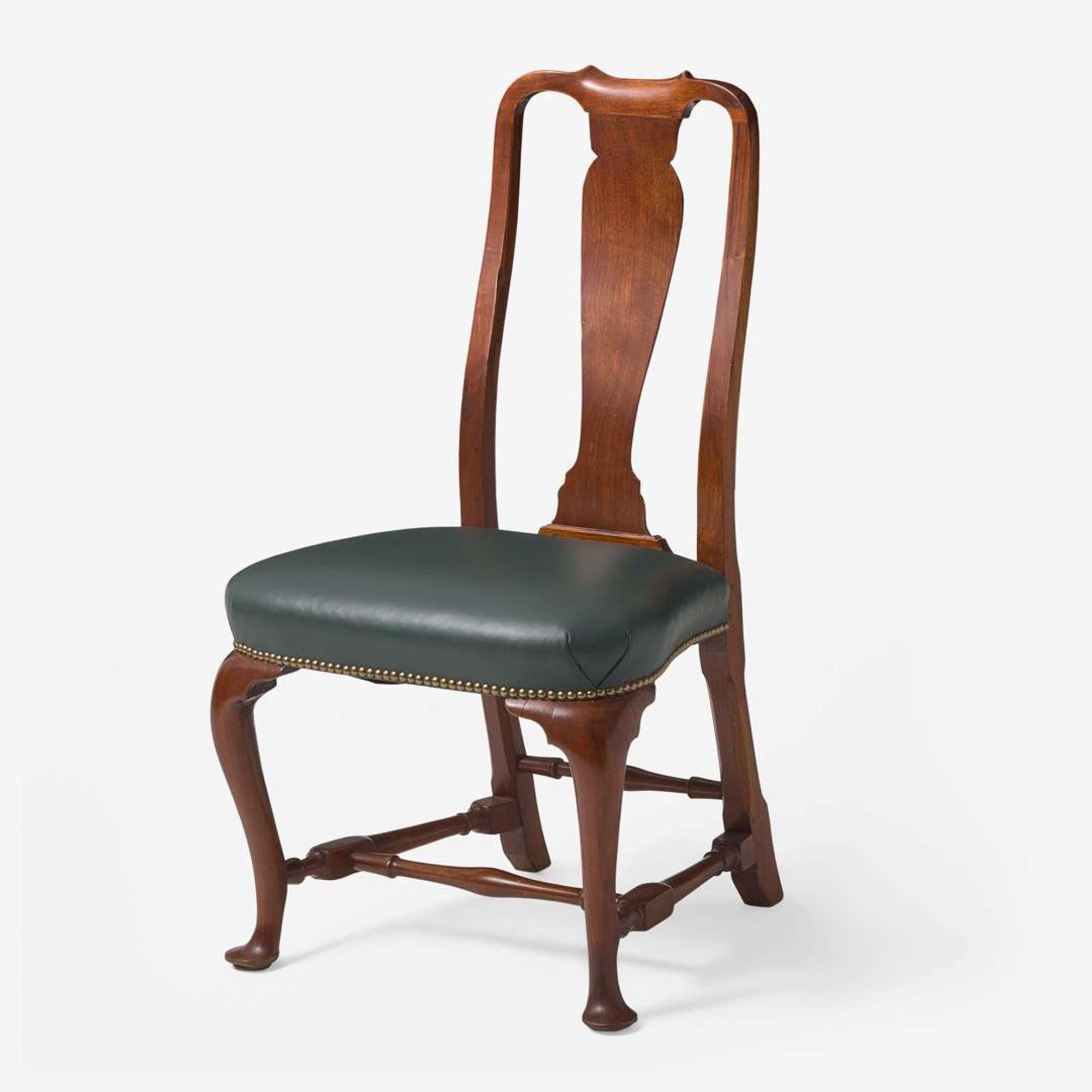 A Queen Anne carved mahogany balloon-seat side chair Boston, MA, circa 1750