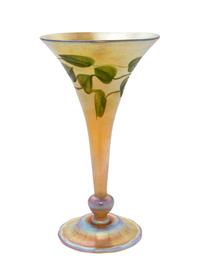 Trumpet Vase with Vine Motif