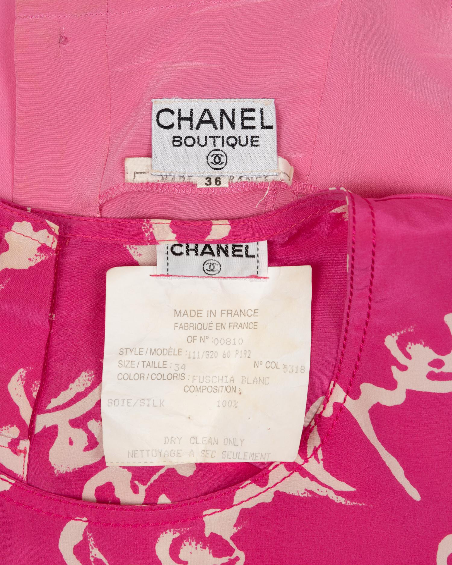 Two Chanel Silk Shell Tops, 1990s
