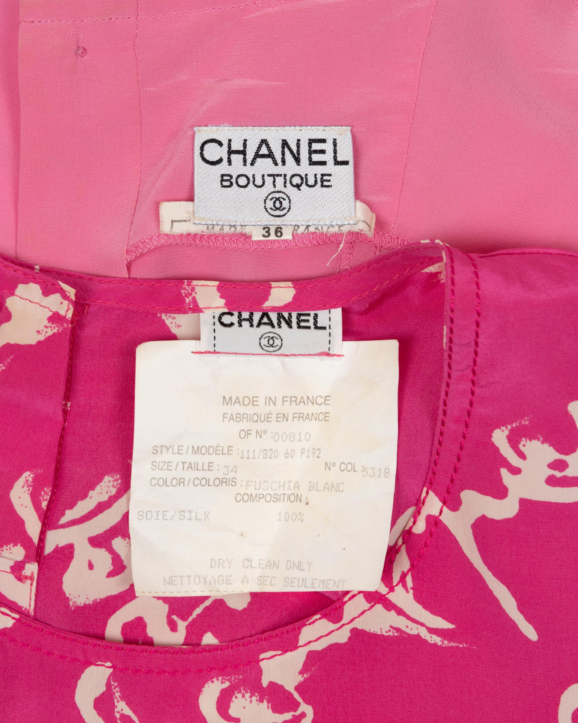 Two Chanel Silk Shell Tops, 1990s