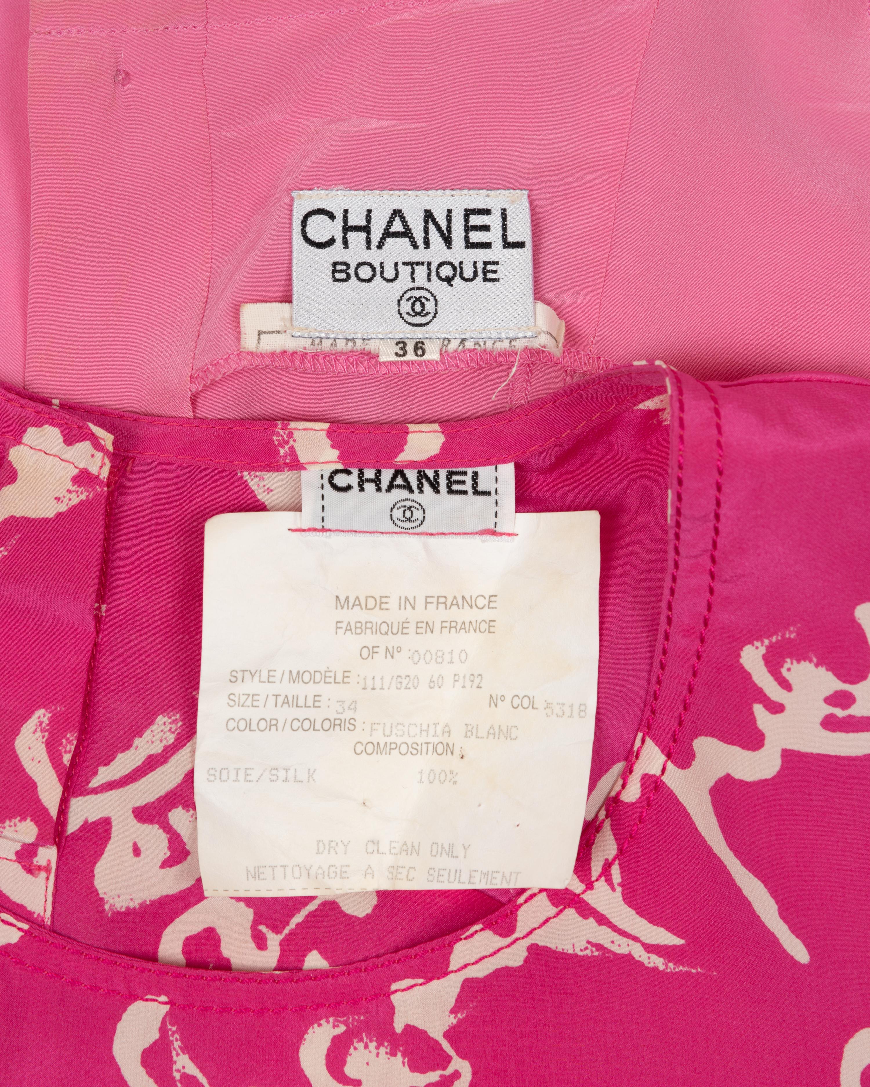 Two Chanel Silk Shell Tops, 1990s